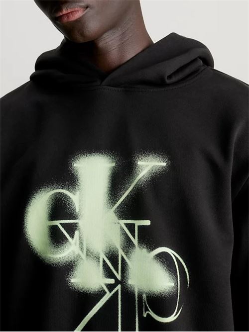 mirrored ck logo hoodie CALVIN KLEIN JEANS | J30J324630BEH